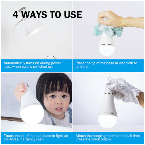 R70 LED Fast Charging Built-in Battery Emergency Light Lighting Bulb,