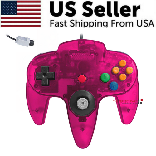 New Wired Controller Joystick Compatible With Nintendo 64 N64 Video