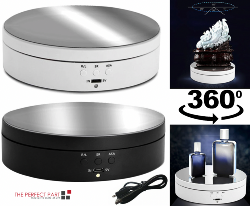 360° Electric Motorized Rotating Display Stand Jewelry Photography