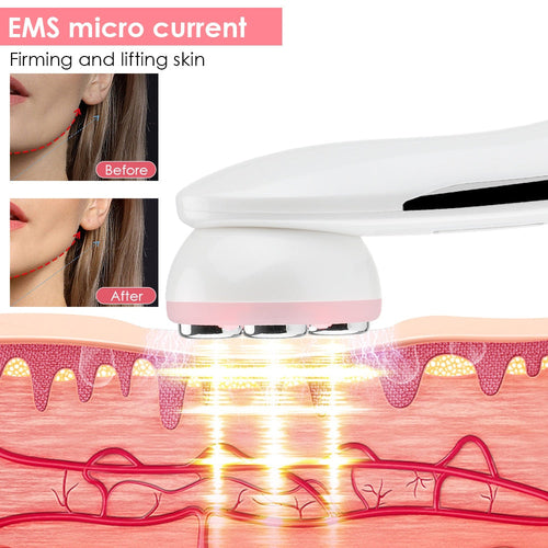 RF EMS Beauty Device Microcurrent Radio Frequency Color Light