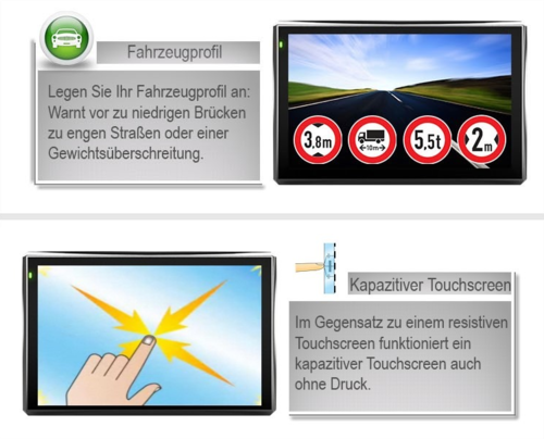 X7 7 inch GPS Navigation Device Car Europe Map